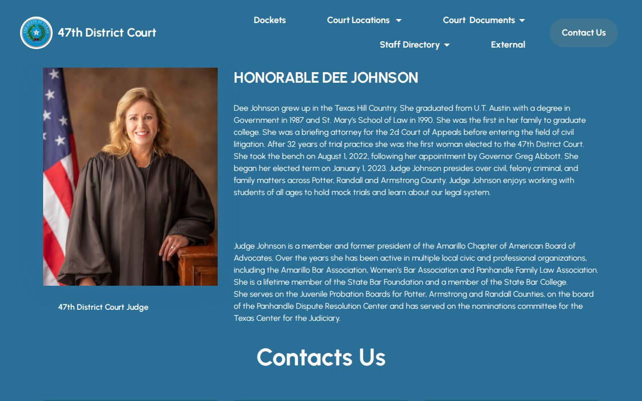 Armstrong County court docket on the 47th District Court site